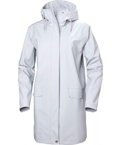 Women's Moss Hooded Waterproof Windproof Raincoat 853 Grey Fog $26.75 Coats