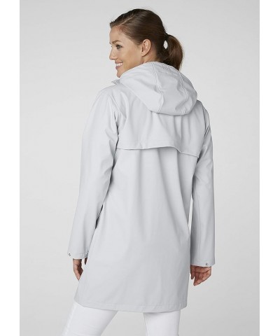 Women's Moss Hooded Waterproof Windproof Raincoat 853 Grey Fog $26.75 Coats