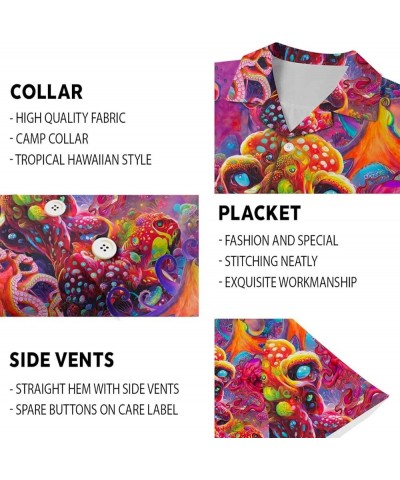 Hawaiian Floral Shirts Button Down Tropical Holiday Beach Shirts Best Summer Button Down Short Sleeves Color 8 $14.78 Blouses