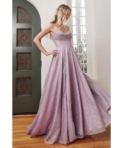 Sequin Prom Dresses for Women 2024 Sparkly Fairy Evening Ball Gown with Slit Long Gold $39.04 Dresses