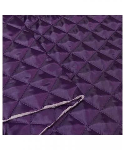 Quilted Inter Linings Stitched Fabric Two Sided Thicken for Winter Coat Lining Padded Jacket (Purple,59x39 in） Purple $14.39 ...