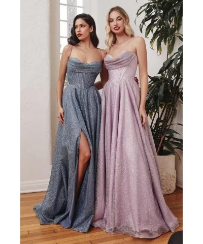 Sequin Prom Dresses for Women 2024 Sparkly Fairy Evening Ball Gown with Slit Long Gold $39.04 Dresses