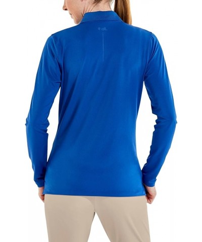 UPF 50+ David Leadbetter Collection Women's Golf Polo - Sun Protective Cobalt Breeze $25.37 Shirts