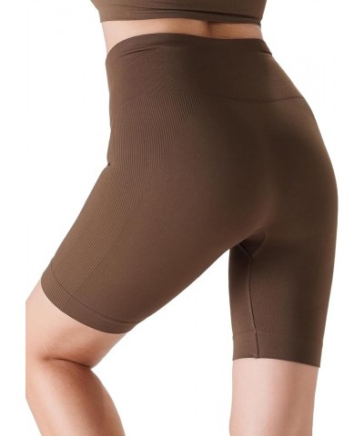 Workout Leggings for Women High Waist Tummy Contral Yoga Leggings,Compression Pants 8" Coffee $15.10 Leggings