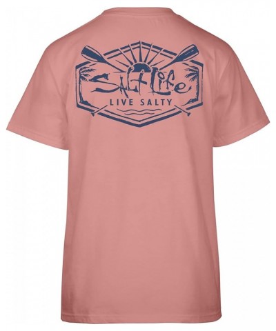 Women's Sunrise Paddle Short Sleeve Tee Pink Clay Small $10.89 T-Shirts