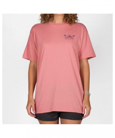 Women's Sunrise Paddle Short Sleeve Tee Pink Clay Small $10.89 T-Shirts