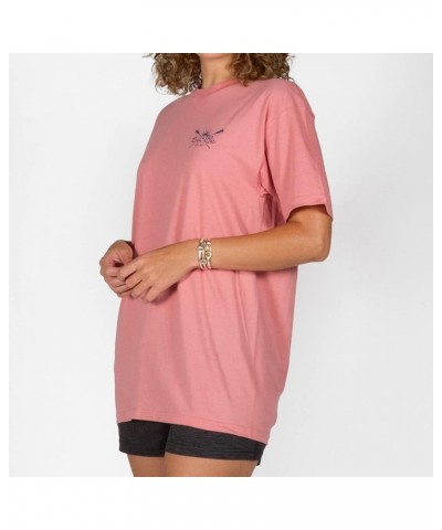 Women's Sunrise Paddle Short Sleeve Tee Pink Clay Small $10.89 T-Shirts