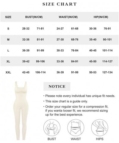 Jumpsuits for Women Built-In Bra Bodycon Square Neck Sleeveless Summer Rompers Ribbed Tank Workout Jumpsuit D-white-jumpsuit ...