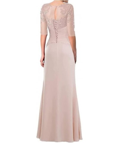 Mother of The Bride Dresses for Wedding 3/4 Long Sleeves Lace Applique Wedding Guest Dress Women's Formal Dresses Mauve $32.1...