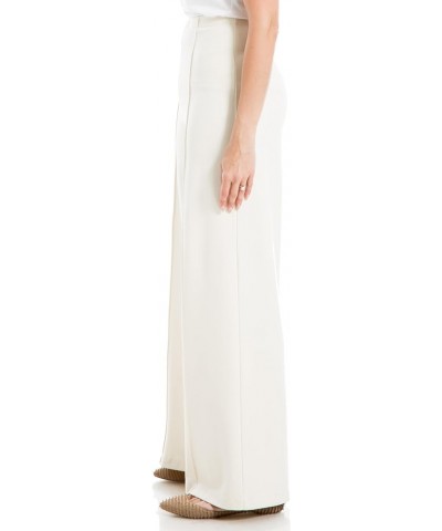 Women's High Waist Wide Leg Ponte Pant Cream $17.61 Pants