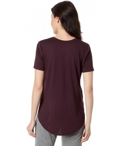 Women's Go Dri Swift Stretchable Wicking Quick Drying Tunic Tee Purple $13.64 Tops