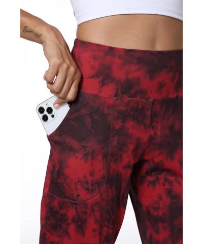 Joggers Pants for Women-Quick Dry Sweatpants with Pockets for Travel Athletics Casual and Outdoor Dark Red Tie Dye $18.89 Act...