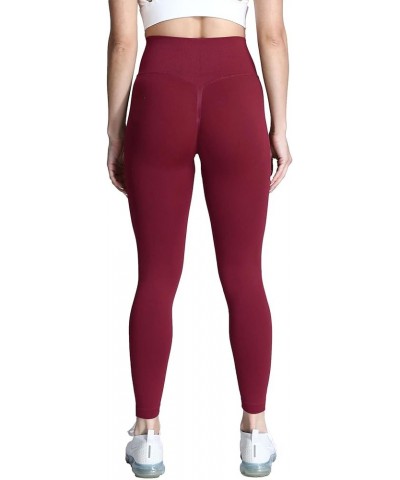 Women's Scrunch Butt Lifting Seamless Leggings Booty High Waisted Workout Yoga Pants A Wine Red $13.49 Activewear