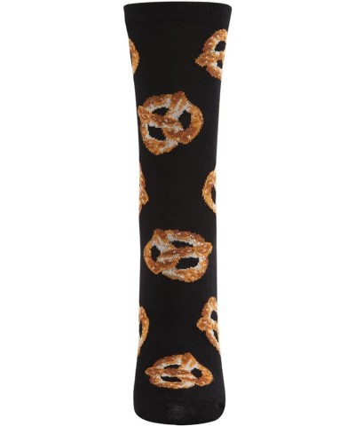 Hot Pretzel Bamboo Blend Crew Socks Black $7.53 Socks