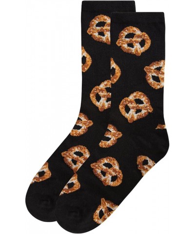 Hot Pretzel Bamboo Blend Crew Socks Black $7.53 Socks