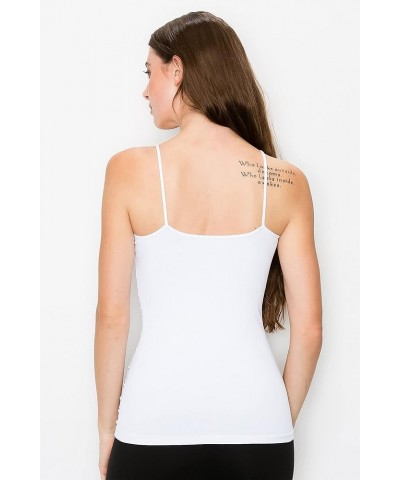 American Made Seamless Corset Cami, UV Protective Fabric UPF 50+ (Made with Love in The USA) White $10.20 Bras