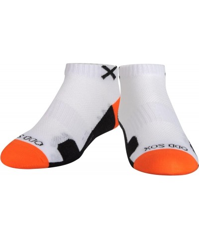 Basix Ankle Socks, Low Cut Comfort Fit, Cushioned Athletic Syles for Women Orange White Black $10.43 Activewear