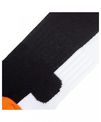 Basix Ankle Socks, Low Cut Comfort Fit, Cushioned Athletic Syles for Women Orange White Black $10.43 Activewear