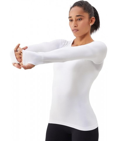 Long Sleeve Workout Shirts for Women,Swiftly Tech Workout Shirts,Athletic Yoga Gym Workout Tops Soft & Stretchy White $13.45 ...