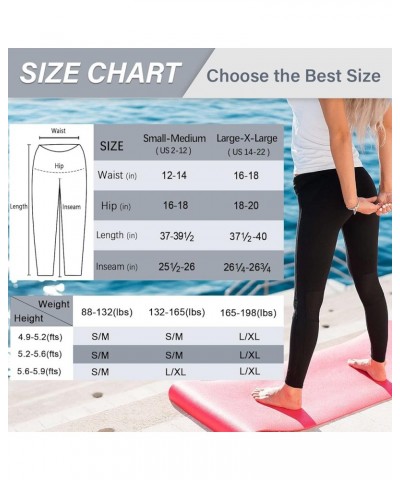 Soft Leggings for Women - High Waisted Tummy Control No See Through Workout Yoga Pants 01-black,black(with Pockets) $10.38 Pants