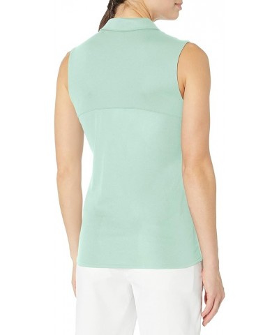 2020 Women's Rotation Sleeveless Polo Mist Green $9.09 Activewear