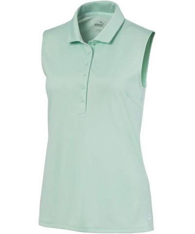 2020 Women's Rotation Sleeveless Polo Mist Green $9.09 Activewear