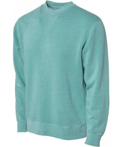 Unisex Ridiculously Soft Heavyweight Fleece Graphic Pullover Sweatshirt | Let's Coast Pigment Mint $17.51 Sweatshirts