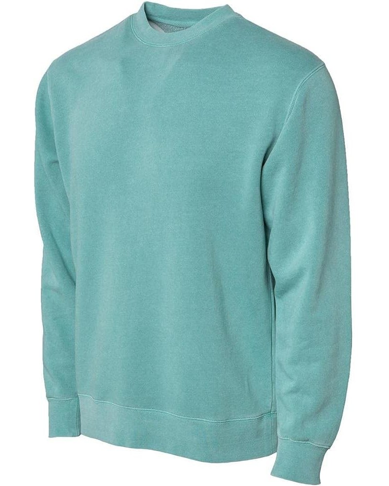 Unisex Ridiculously Soft Heavyweight Fleece Graphic Pullover Sweatshirt | Let's Coast Pigment Mint $17.51 Sweatshirts