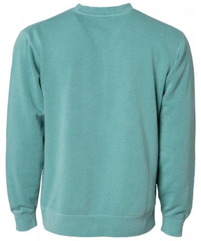 Unisex Ridiculously Soft Heavyweight Fleece Graphic Pullover Sweatshirt | Let's Coast Pigment Mint $17.51 Sweatshirts