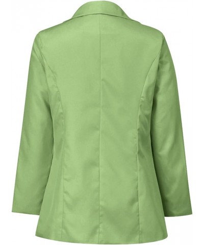 Fall 2023 Blazer Jackets for Women Casual Oversized Lapel Lightweight Blazer Open Front Long Sleeve Jacket Pockets Green 3 $5...