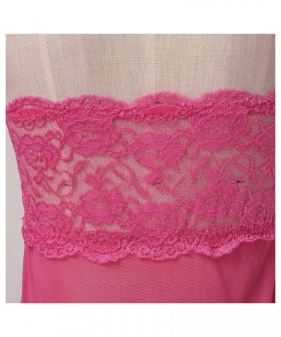 Lingerie for Women Lace Babydoll Maternity Lingerie Sexy Pregnant Plus Size Halter Chemise Sleepwear S-2XL Z01-pink $5.79 Lin...