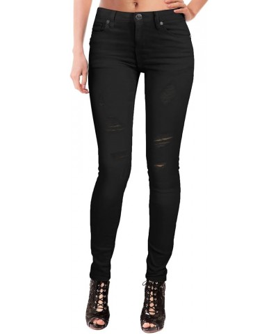 Women's Butt Lift Super Comfy Stretch Denim Skinny Yoga Jeans Jet-black $15.29 Jeans