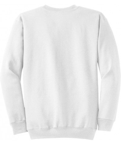 Port & Company Men's Classic Crewneck Sweatshirt White $11.37 Sweatshirts