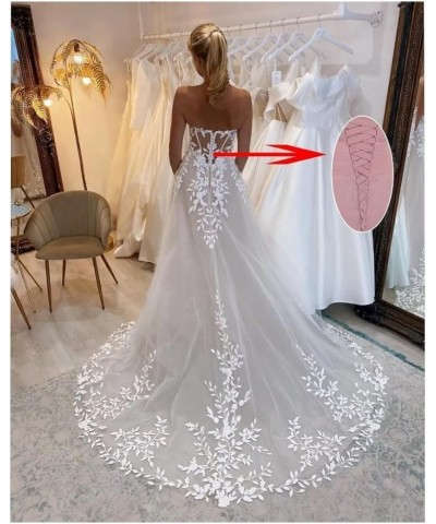 Lace Boho Wedding Dresses for Bride Tulle Appliques Wedding Gowns Off Shoulder Beach Bride Party Dress White $72.49 Dresses