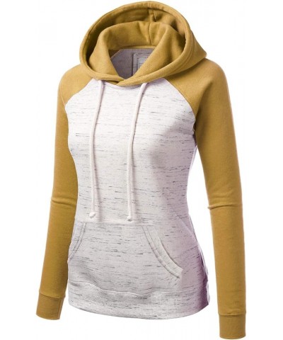 Womens Long Sleeve Fleece Pullover Hoodie Sweatshirts Awohol168_mustard $17.20 Hoodies & Sweatshirts