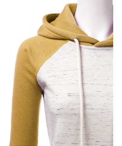 Womens Long Sleeve Fleece Pullover Hoodie Sweatshirts Awohol168_mustard $17.20 Hoodies & Sweatshirts