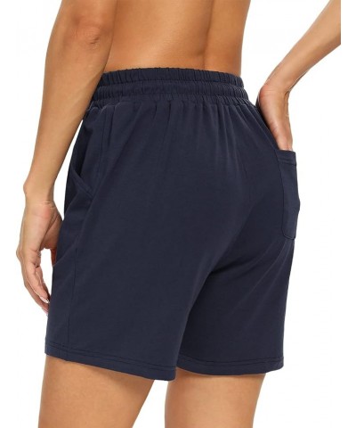 2-Pack Lounge Sleep Shorts for Women Soft Women's Casual Drawstring Sleep Shorts with Pockets Elastic Waisted Navy $12.60 Shorts