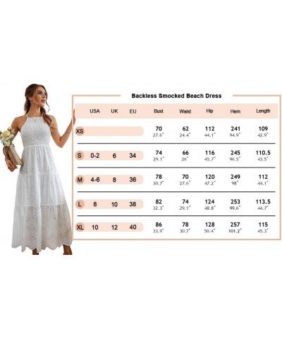 Women's Embroidery Pearl Button Down Dress V Neck Spaghetti Strap Maxi Dress Halter-Soild Halter-emerald Green $17.15 Dresses