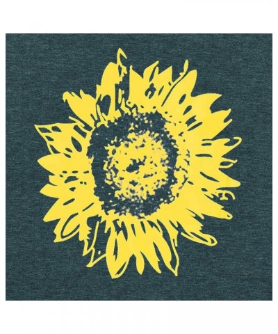 Summer Sunflower Graphic Tank Tops for Women Graphic Tank Tops Sleeveless Graphic Tee Shirts Boho Tank Tops Green 1 $11.59 Tanks