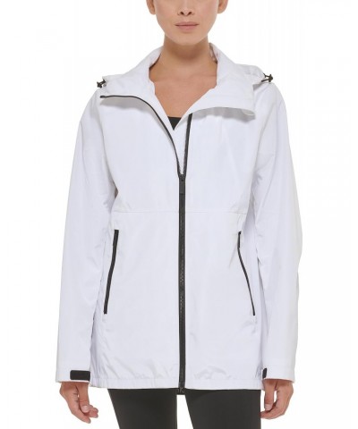 Women's Wind Breaker Performance Running Jacket, White $38.88 Jackets