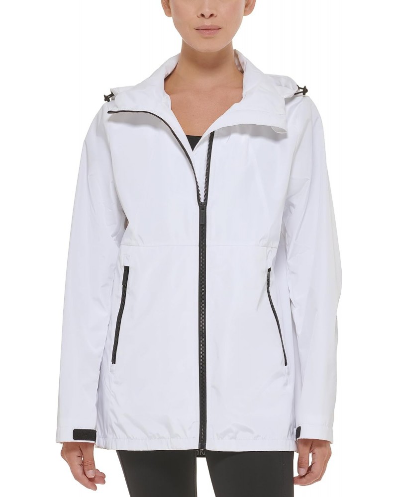 Women's Wind Breaker Performance Running Jacket, White $38.88 Jackets