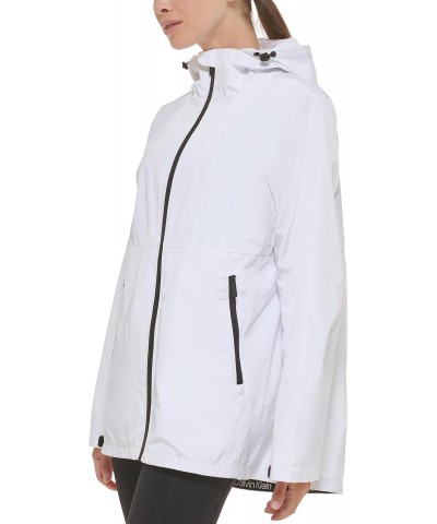 Women's Wind Breaker Performance Running Jacket, White $38.88 Jackets