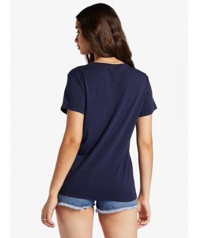 Women's Boyfriend Crew T-Shirt Mood Indigo 232 $15.05 T-Shirts