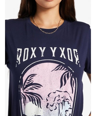 Women's Boyfriend Crew T-Shirt Mood Indigo 232 $15.05 T-Shirts