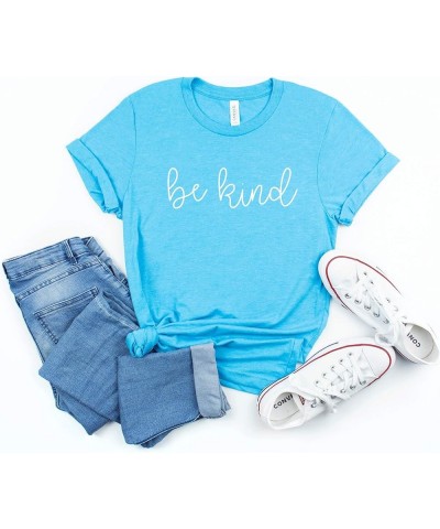 Be Kind Shirt. Kindness T-Shirt. Super Soft and Comfortable Unisex Shirt. Humanity Shirt. Heather Aqua $13.50 Tops