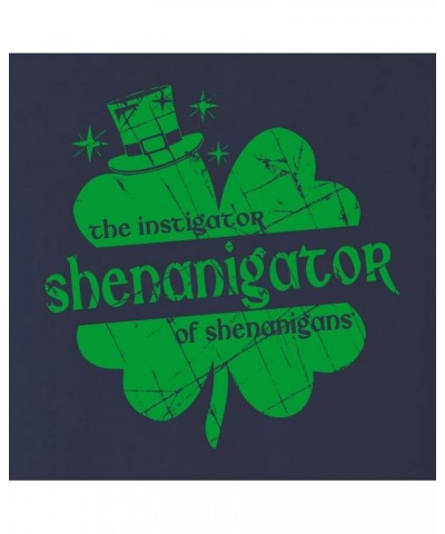 Shenanigator Instigator of Shenanigans St. Pattys Day Mens Women Flowy Fitted Sleeveless Tank Top T-Shirt Fitted Navy Blue $1...