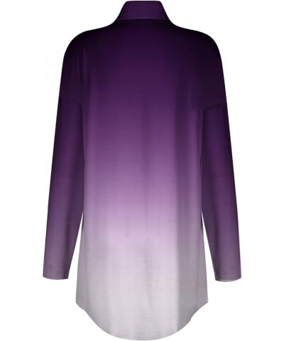 Going Out Tops for Women,Women's Gradient Long Sleeve Turtleneck Tops Casual Lightweight Under Layer T Shirts 1-purple $11.55...