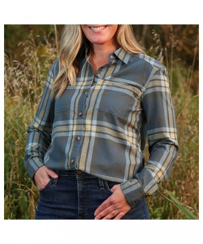 Women's Legendary Flannel Shirt Comfort Fit Wintergreen Buffalo Check $12.15 Blouses