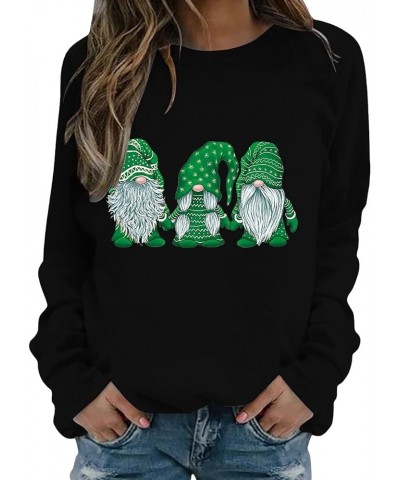 Christmas Shirt for Women Womens Hippie Sweaters Women Hoodie Oversized Sibling Christmas Outfits 4-black $9.30 Tops