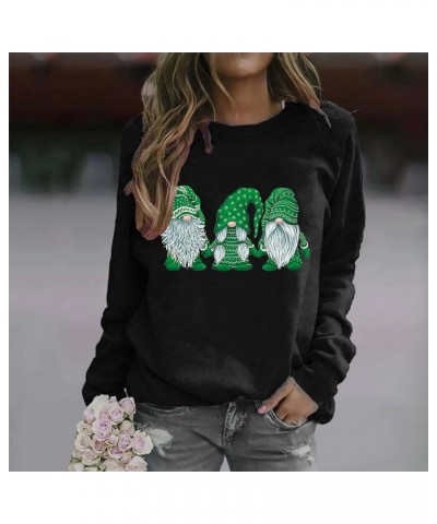 Christmas Shirt for Women Womens Hippie Sweaters Women Hoodie Oversized Sibling Christmas Outfits 4-black $9.30 Tops